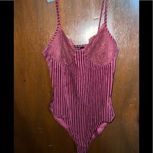 Dark red bodysuit